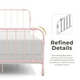 thumbnail image 5 of Furniture of America Wren Metal Bed, Full Size, Pink, 5 of 14