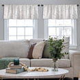thumbnail image 4 of LALILO Kitchen Curtain Valance Water Soda Transparent Rod Pocket Window Curtain 52"x 18" Set of 2, 4 of 5