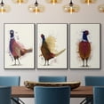 thumbnail image 2 of Pheasant Splash 3 - Framed Premium Gallery Wrapped Canvas L Frame 3 Piece Set - Ready to Hang, 2 of 9