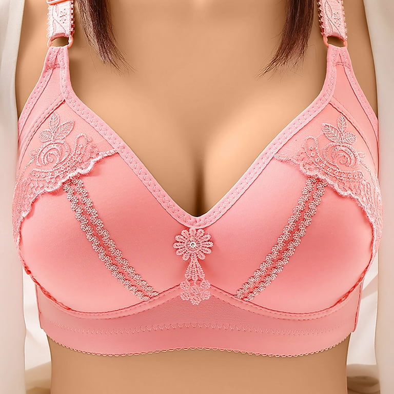 Mrat Clearance Bras for Women Push up Front Close Strapless Plus Size Mesh  Bralette Back Support Swim Under Shirt Bralette Tank Tops Workout Sports  Bralettes for Women Pink L 