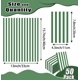 thumbnail image 3 of 50 servilletas de papel a rayas de 3 capas, color verde y blanco, toallas de mano desechables para baño, boda, cumpleaños, baby shower, cena, servilletas desechables, 3 of 4