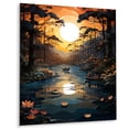 thumbnail image 2 of Designart "Of Serenity Forest Shades wall art I" Landscape & Nature Metal Art Print, 2 of 5