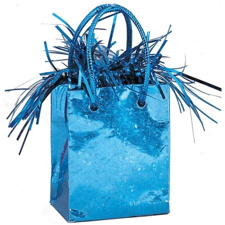 Gift Bag Shaped Balloon Weight, Baby Blue, 1ct