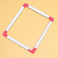 thumbnail image 4 of 1Pc Square Embroidery Frame Portable Cross Stitch Frame for Embroidery Quilting Needlepoint Random Color (Post-assembly Inner Diameter 25x30cm/9.8x11.8inch), 4 of 5