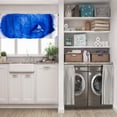 thumbnail image 5 of LALILO Kitchen Curtain Valance Blue Town Morocco Rod Pocket Window Curtain 52"x 18" Set of 2, 5 of 7