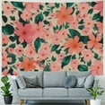 thumbnail image 4 of Creowell  Danish Pastel Botanical Flower Market Aesthetic Floral Plants Tapestries Wall Hanging Tapestry Decorative Wall Art For Home Decor Living Room College Dorm Bedroom 60x50inch, 4 of 6