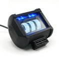 thumbnail image 3 of Faro Para Moto Rasen Auxiliar Cuadrado 3 Led Con Lupa Con Luz Alta, Baja Y Estrobo       azul, 3 of 8