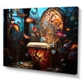 thumbnail image 2 of Designart "Bathroom Toilet curious Delight" Bath & Laundry Canvas Print, 2 of 5