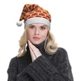 thumbnail image 5 of Haiem Red Cars Pattern Santa Hat Confortable Velvet Christmas Hat for Christmas Party Favors Fit for Adults Men Women, 5 of 6