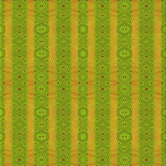 Ahgly Company Indoor Square Patterned Pistachio Green Area Rugs, 4' Square