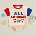 thumbnail image 2 of kpoplk Baby Boy Girl Clothes Infant Summer Oversized Bubble Romper Toddler Baby Plain Short Sleeve Jumpsuit Size 3-6 Months,White, 2 of 4