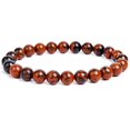 thumbnail image 1 of Pulsera de cuentas de piedra Natural, brazalete de cuarzo, cristal de energía curativa, Ojo de Tigre, Lazuli, Pulsera elástica pulida, joyería de moda, 8mm, 1 of 4