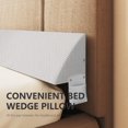 thumbnail image 3 of WOWMAX Bed Wedge Pillow for Headboard，Full Size Wedge Pillow Headboard, Bed Gap Filler for Bed, Triangle Pillow Wedge, Mattress Gap Filler, Fill The Gap Between Your Headboard and Mattress, Gray, 3 of 7