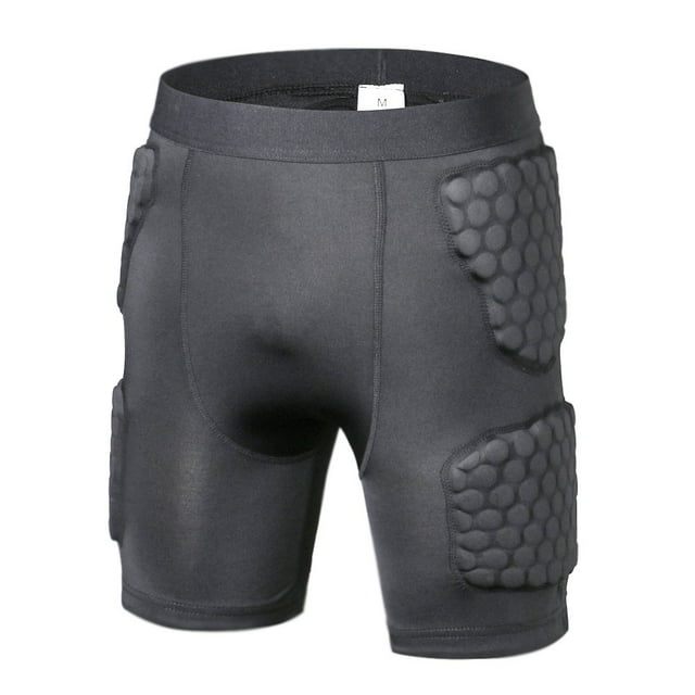 Padded Compression Shorts Padded Football Girdle Hip and Thigh Protector for Football Paintball Basketball Ice Skating Rugby Soccer Hockey and All Other Contact Sports
