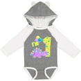 thumbnail image 3 of Inktastic Happy Dinosaur First Birthday-purple Boys or Girls Long Sleeve Baby Bodysuit, 3 of 5