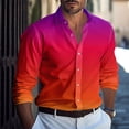 thumbnail image 3 of Camisa casual para hombre serie rojo blanco negro nuevo diseñador ropa casual suave cómoda moda otoño e invierno S-5XL, 3 of 5