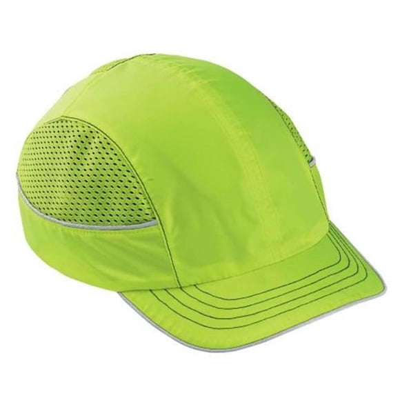 Skullerz 23333 Bump Cap, Lime - Short Brim