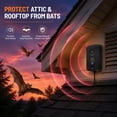thumbnail image 3 of 2026 Upgraded Ultrasonic Bat Repellent Indoor Outdoor,Cordless Bat Deterrent for Attic Rafters,Garage,Barn,Porch,Eaves, Rechargeable Ultrasonic Bat Repellent Humanely Get Rid of Bats Keep Away,4 Pack, 3 of 9