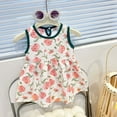 thumbnail image 2 of Girls Dresses Casual Summer 6M 7Y Flowy Play Outfit Soft Easy Wash Clothes, 2 of 3