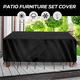 thumbnail image 3 of Funda impermeable para muebles de patio, resistente, para sofá seccional de exterior, mesa de mimbre y ratán, M, 3 of 7