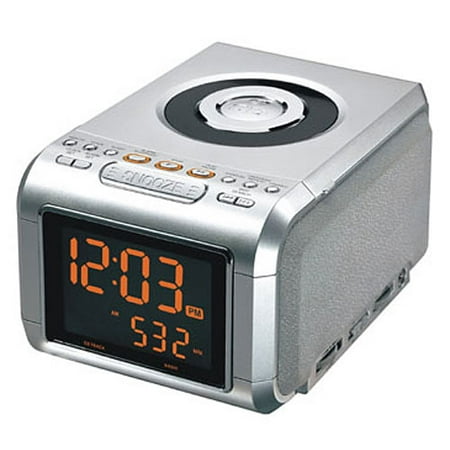 Durabrand CD Clock Radio w/ Dual Alarms, CDR-1906
