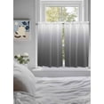 thumbnail image 4 of Kitchen Curtains 54 Inches length, Grey Ombre Window Treatment Curtain Drapes, Modern White Abstract Art Aesthetics Thermal Insulated Drapes for Basement Hotel RV, 42"x54", 2 Panels, 4 of 7