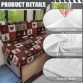 thumbnail image 6 of XYZCANDO RV Dinette Cushion Covers Soft, Compatible with Travel Trailer Camper, RV Booth Seat Covers Fit for Dinette Booth Seats Bench(2-Piece), 6 of 8