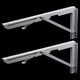 thumbnail image 5 of Juego de 2 soportes triangulares plegables para estantes de mesa. 16 pulgadas, 5 of 9