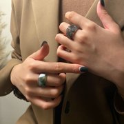 Chunky Geo Resin Ring