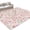 Pink, variant on Pink Floral Round Living Room Rugs 8 ft, Spring Romantic Flower Pale Pink Backdrop French Country Washable Large Area Rug with Non-Slip Sturdy Edge Binding Round Carpet for Dining Room Kitchen Office