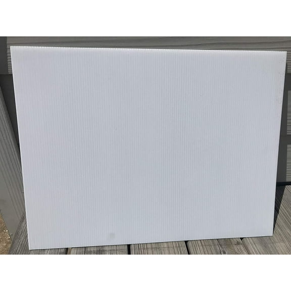 Yard Signs Pack of 40 White Blank Signs White 18"x24" x 4mm Corrugated Plastic Sign Board Bundles of 40 Pieces