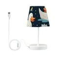 thumbnail image 3 of Ducks Flowers Water Lily LED Desk Lamp Table Lamp USB Bedside Nightstand Small Lamp for Bedroom Living Room Kids Room, 3 of 8