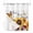 Gray, variant on No Hook Shower Curtain, Sunflower Brown Wooden Standard Shower Curtain with Snap in Liner, Vintage Flowers Butterfly Waterproof Washable Fabric Bathroom Curtains Sets, 72"W x 72"L