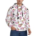 thumbnail image 2 of Naloa French Bulldog Duck Men's Casual Hooded Collar Drawstring Hoodies Pullover Sweatshirts Casual Long Sleeve Shirts-XX-Large, 2 of 7