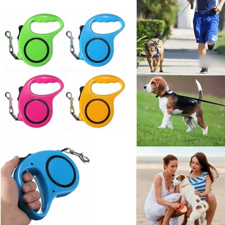 5M Retractable Leash Extendable Pet Dog Walking Training Leash Dogs Nylon Automatic Lead Rope Pet Leash Gift For
