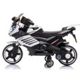 thumbnail image 3 of Veryke Kids 6V Powered Ride-On Motorcycle Toy with Training Wheels for Girls Boy Aged 3-5 Years, White, 3 of 9