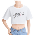 thumbnail image 2 of Stray Kids Merch You Make Stray Kids Stay Crop Top Midriff-Baring T-shirt Women Girl Short Sleeve, 2 of 3