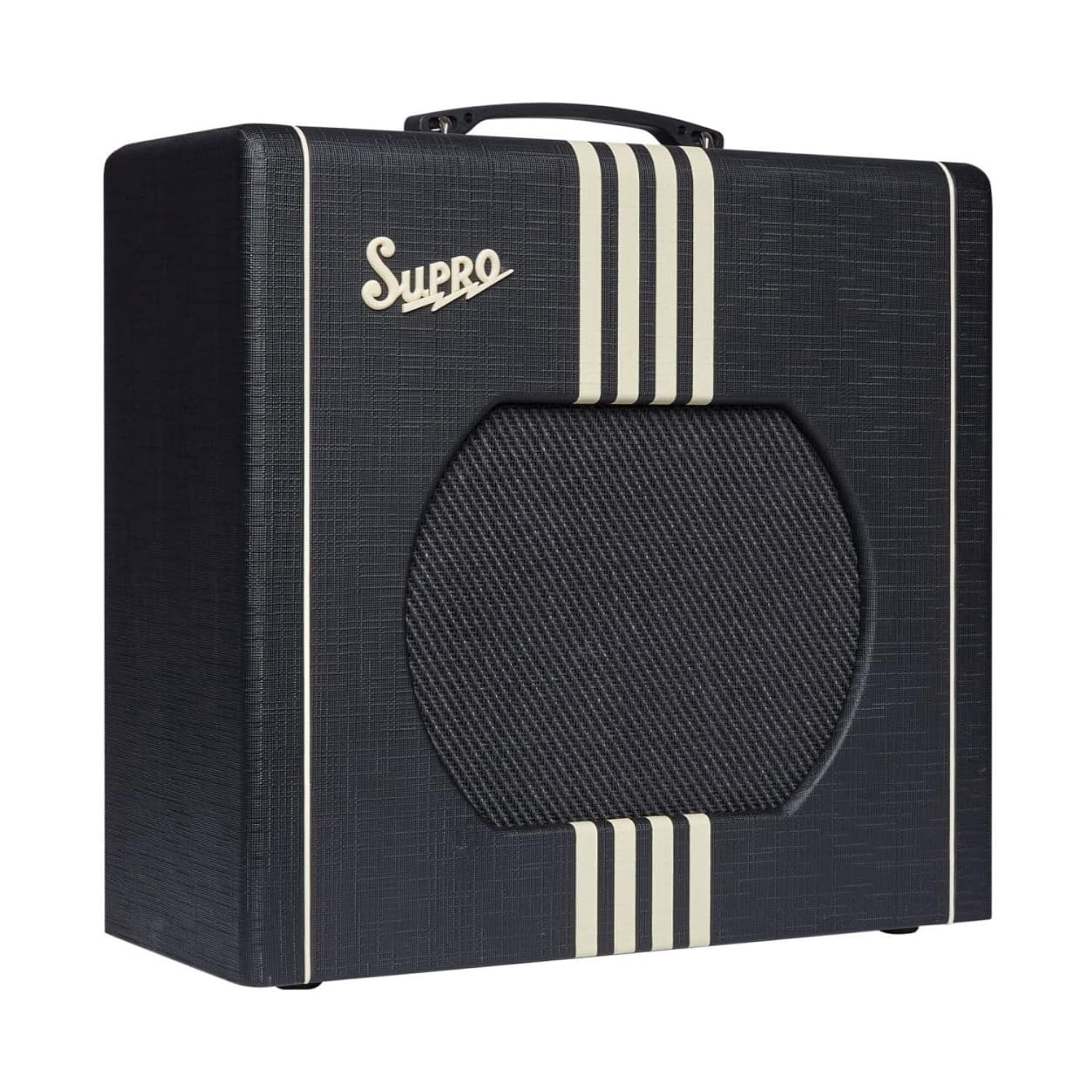 Supro 1822 Delta King 12 15W 1x12 Tube Guitar Amp Black and Cream