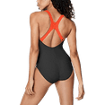 thumbnail image 4 of Speedo Womens Ultraback One Piece Swimsuit Black with White Piping(Spicy Orange , XL), 4 of 4