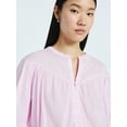 thumbnail image 4 of Scoop Women's Flowy Cotton Blouse with Long Sleeves, Sizes XS-XXL, 4 of 5