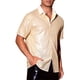thumbnail image 5 of Camisas de lentejuelas INSPIRE CHIC para hombres, camisa retro de botones cortos, camisa de fiesta brillante M dorada, 5 of 6