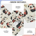 thumbnail image 4 of joogoo Cartoon Pandas Pajama Pants Pj Bottoms Sleepwear Lounge L, 4 of 9