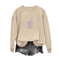 thumbnail image 5 of Jsaierl Womens Halloween Sweatshirts Cute Graphic Pullovers Stretch Going Out Crewneck Long Sleeve Sweater Tops Halloween Clothes, Sizes S-2XL, 5 of 7