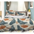 thumbnail image 2 of 3D Abstract Geometric Leaf Pattern Quilt Cover Set Bedding Set Duvet Cover, 2 of 3