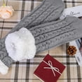 thumbnail image 7 of Loritta Women's Fuzzy Slipper Socks Winter Cozy Warm Thick Socks with Non-Slip Grippers, 2 Pairs, 7 of 7