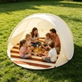 thumbnail image 6 of 51.1×43.4In Pop Up Beach Tent Automatic Instant Open Sun Shelter For Family Beach Camping Garden Outdoor Use(White-120X100Cm), 6 of 6