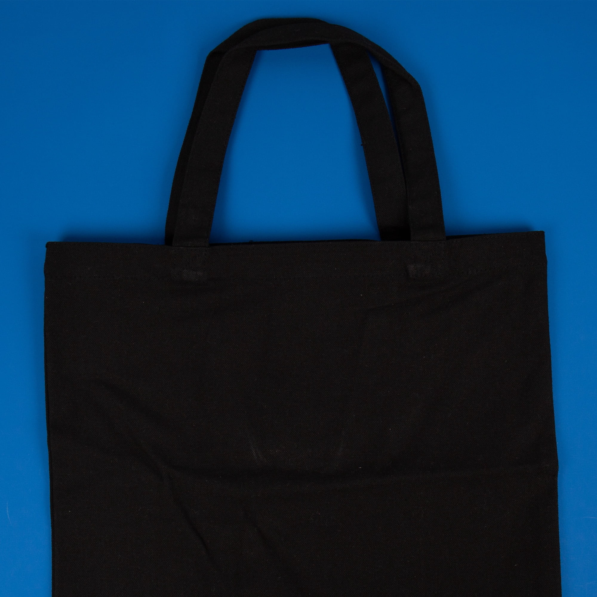 Hello Hobby, Multicolor Canvas Tote Bags with Straps, 3-Pack, 100% Cotton, Men and Women, Adults, 13.5” x 13.5” x 3.5”, Packaging May Vary