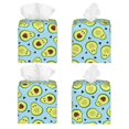 thumbnail image 2 of Gaeub Avocado and Hearts Print Leather Tissue Box Cover Square,Tissue Holder,Leather Paper Case,PU Leather Tissue Box Holder Decorative for Bathroom, Home Office Decor, 2 of 7