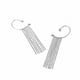 thumbnail image 4 of Pendientes largos de borla con diamantes brillantes para fiesta a la moda para mujer, pendientes individuales sin orejas perforadas Wmkox8yi sjalhkljlk4694, 4 of 9
