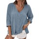 thumbnail image 1 of Vestidos Casuales Para Mujer, Blusas De Mujer De Moda Camisetas sueltas de verano con cuello redondo y manga corta para mujer, 1 of 6